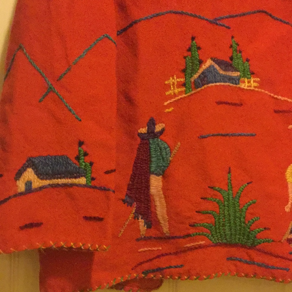 Antique vintage 1940s Mexican souvenir jacket - Picture 6 of 12